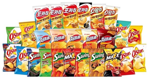 오리온 생감자 스낵 시리즈. (사진=오리온)