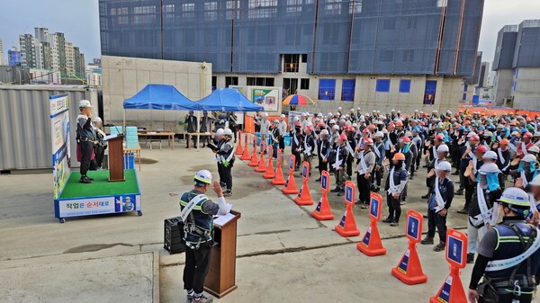 중대재해 ZERO 캠페인 선포식 (사진=KCC건설)