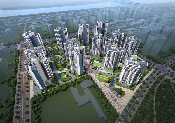 에코델타시티 푸르지오 트레파크 조감도 (사진=대우건설)