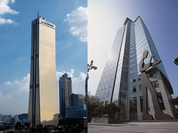 한화생명 63빌딩과 흥국생명 사옥 (사진=각사)