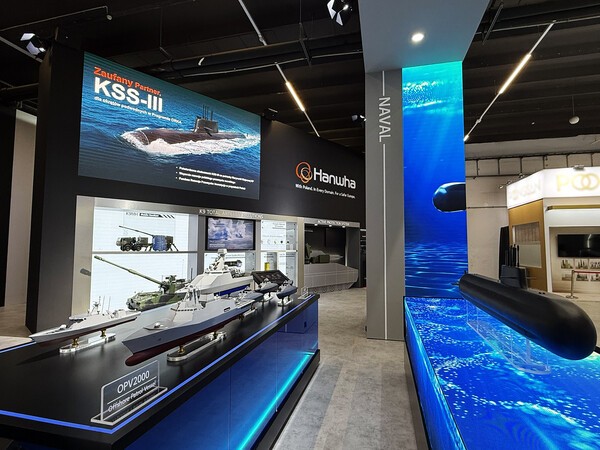 한화에어로스페이스, 한화시스템, 한화오션 등 한화그룹 방산 3사가 폴란드 키엘체에서 열리는 국제 방위산업 전시회에 참가했다. (사진=한화에어로스페이스)