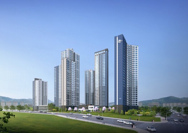 두산위브 더센트럴 도화 투시도 (사진=두산건설)