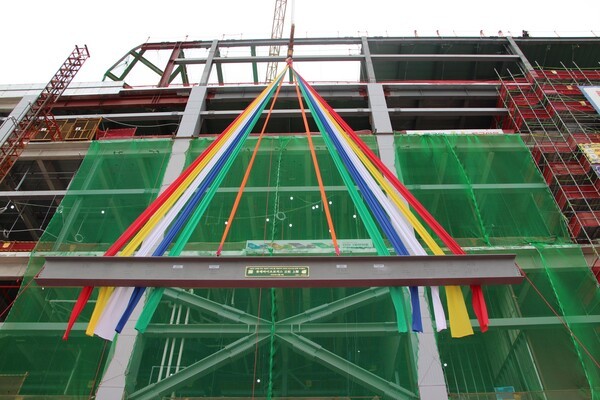 롯데바이오로직스 송도 바이오캠퍼스 제1공장 상량식 (사진=롯데건설)