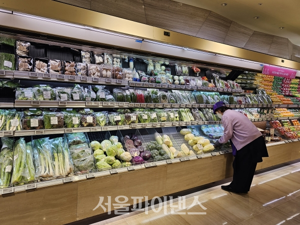 한 백화점의 신선식품 코너. (사진=박소다 기자)