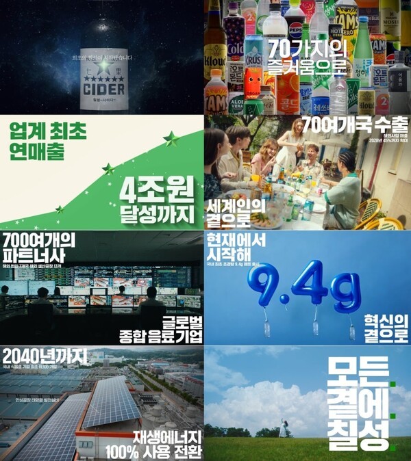 롯데칠성음료가 신규 홍보영상 '모든 곁에 칠성'을 회사 웹사이트와 칠성몰, 공식 유튜브 채널에서 공개했다. (사진=롯데칠성음료)