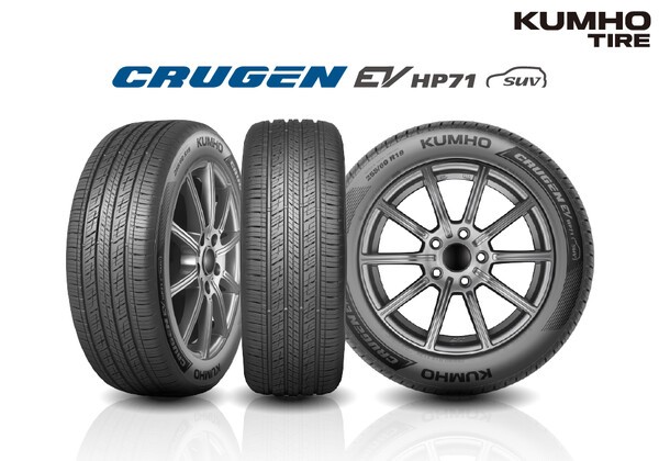 금호타이어가 기아 PV5에 OE를 공급한다. 사진은 215/65R16 규격의 크루젠 EV HP71. (사진=금호타이어)