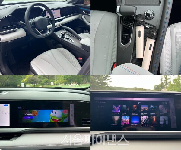 르노 그랑 콜레오스에 새롭게 추가된 R:아케이드(아래에서 왼쪽), R:비트(아래에서 오른쪽) (사진=김완일 기자)