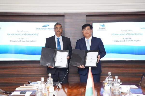 삼성중공업이 인도 스완 조선소와 업무협약을 맺고 다양한 해양 프로젝트 협력 방안을 모색한다 (사진=삼성중공업)