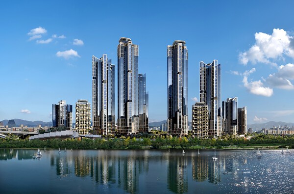 현대건설 압구정2구역 한강변 단지 전경 (사진=현대건설)