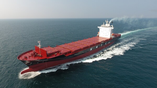 HD현대미포가 건조한 피더 컨테이너선 (사진=HD현대미포)