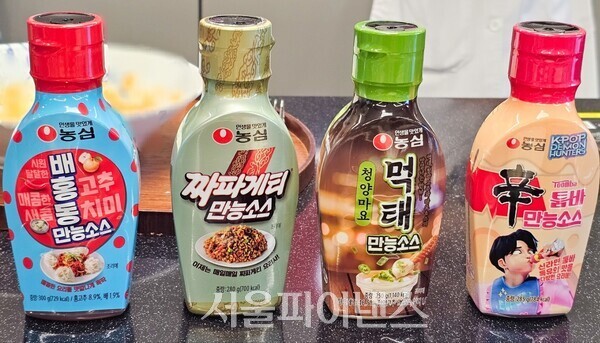 농심의 '만능소스' 시리즈. (사진=박소다 기자)