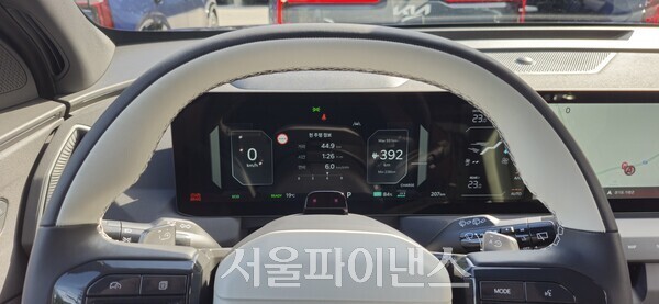 기아 EV5 12.3인치 클러스터 (사진=문영재 기자)