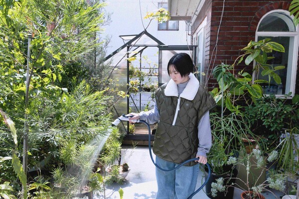 코오롱스포츠 하시시박 솟솟다운 캠페인 김동은 4t 대표 (사진=코오롱FnC)