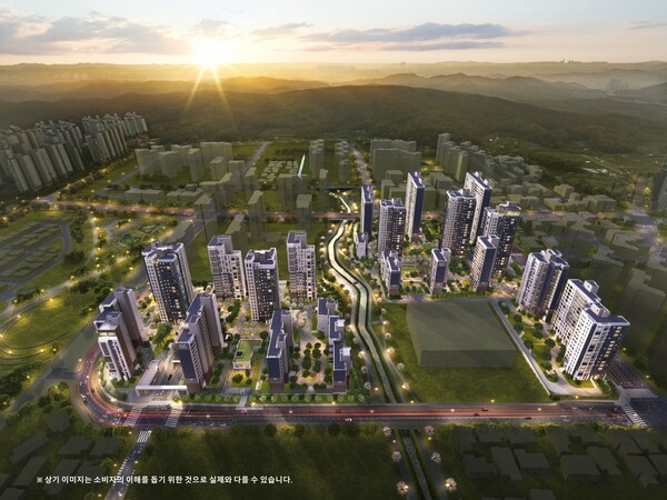 엘리프 한신더휴 수원 통합조감도 (자료 : 계룡건설)