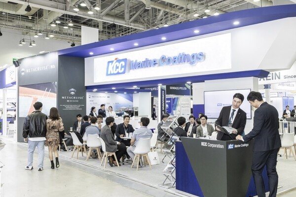 2023년 코마린 전시회 KCC 부스 현장 (사진=KCC)