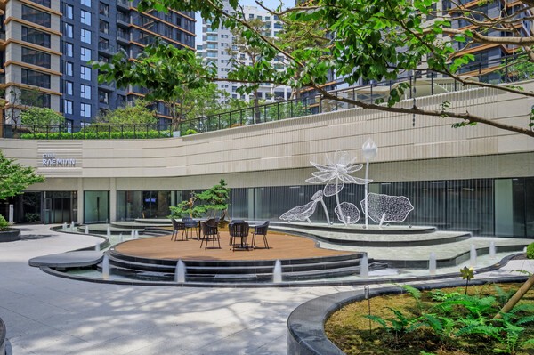 래미안 원펜타스 선큰정원 사진 (사진=삼성물산)