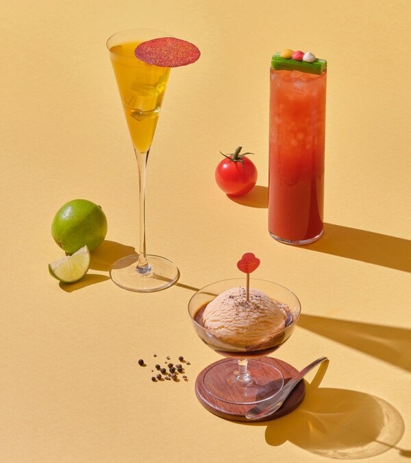 오뚜기와 코듀로이 펠라즈가 협업해 선보이는 'Yellow Morning','Quick Lunch Mary', 'After Dinner' 칵테일. (사진=오뚜기)