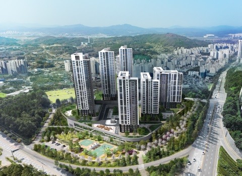 청주 홍골 민간임대아파트 예상 조감도 (사진=BS한양)