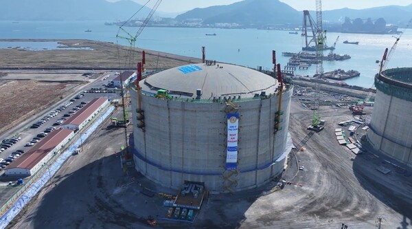 여수 동북아 LNG 허브 터미널 상량식 (사진=BS한양)