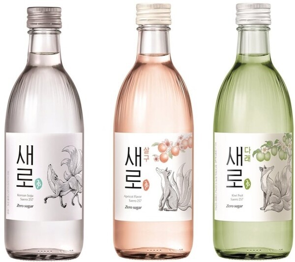 롯데칠성음료의 소주 제품 '새로' 시리즈. (사진=롯데칠성음료)