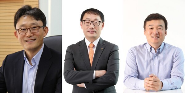 (왼쪽부터) 박윤영 전 KT 사장, 구현모 전 대표, 윤경림 전 내정자 (사진=KT)