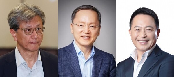 (왼쪽부터) 정현호 삼성전자 회장 보좌역, 박학규 사업지원실장, 최윤호 사업지원실 전략팀장. (사진=연합뉴스, 삼성전자)