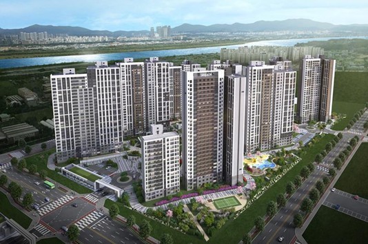 김포 풍무역세권 수자인 그라센트 투시도. (사진=BS한양)