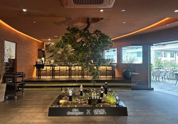 일품진로X오사 청담 협업 이미지.(사진=하이트진로)