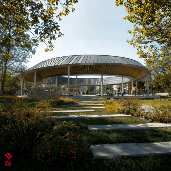 잠실 래미안 아이파크 단지 내 파크오아시스 (사진=HDC 현대산업개발)