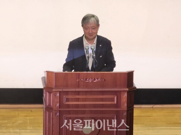 이찬진 금융감독원장이 14일 서울 여의도 본원에서 취임사를 하고 있다.(사진=박조아 기자)